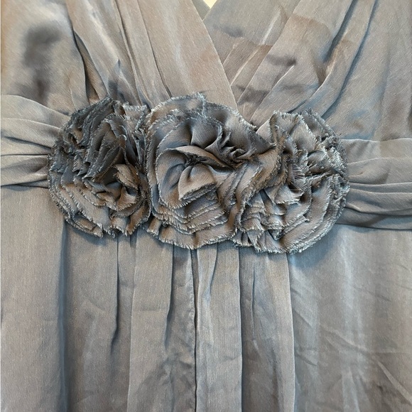 Adrianna Papel Occasions Steel Cobalt Blue Lilianna Plus Dress Flower Belt 16/18 - Picture 5 of 7